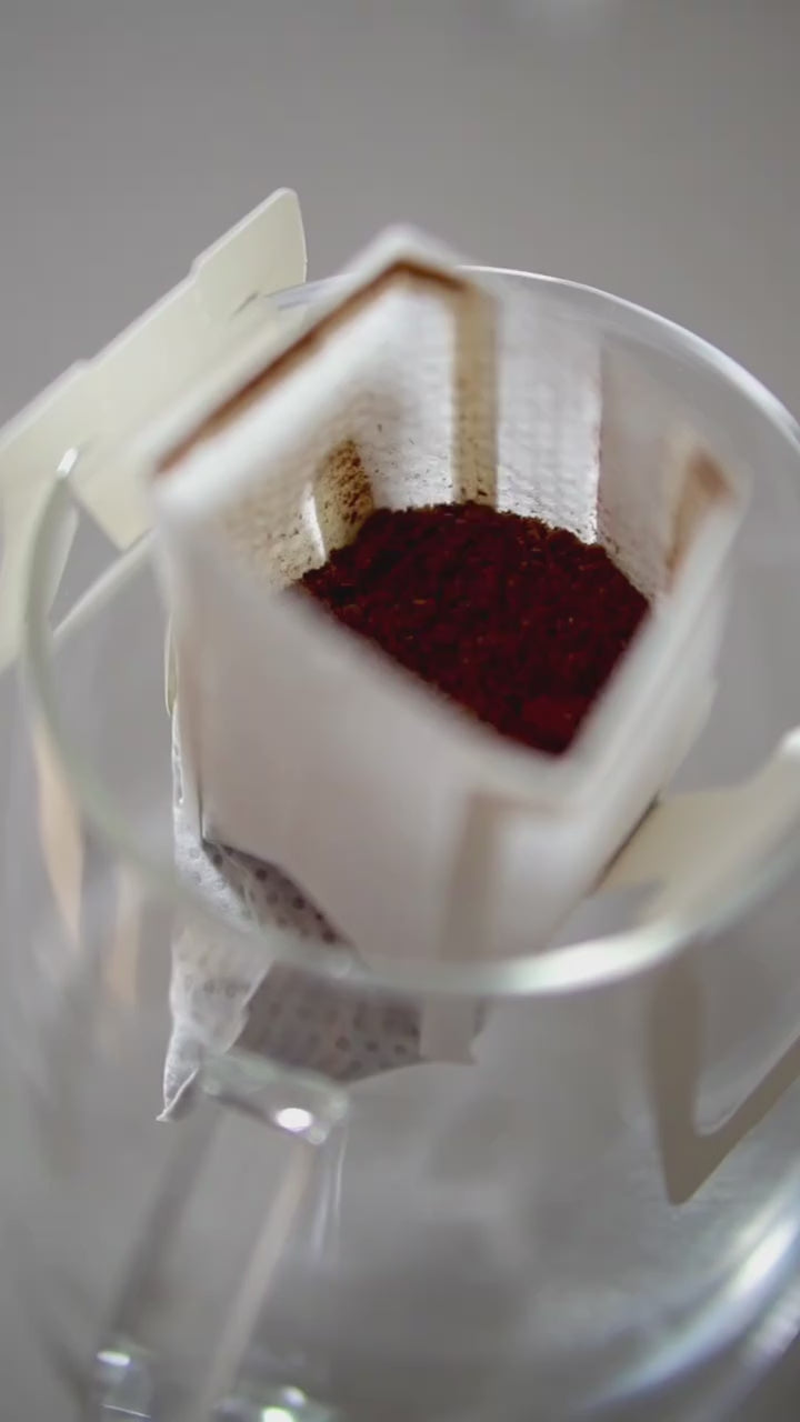 Préparation drip coffee 