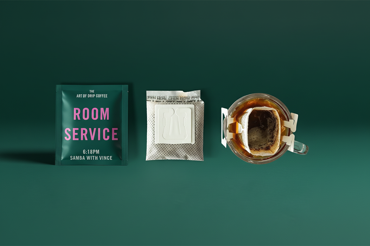 sachet d'un café filtre 