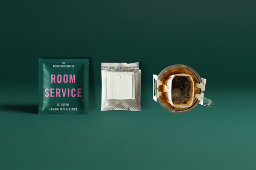 sachet d'un café filtre 